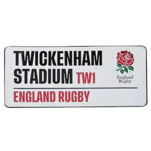 England Rugby Street Sign